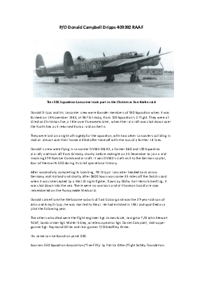A preview of a PDF biography for Dripps, Donald Campbell